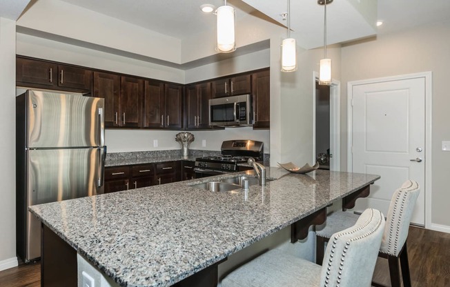 Granite marble island at Level 25 at Durango by Picerne, Las Vegas, NV, 89113