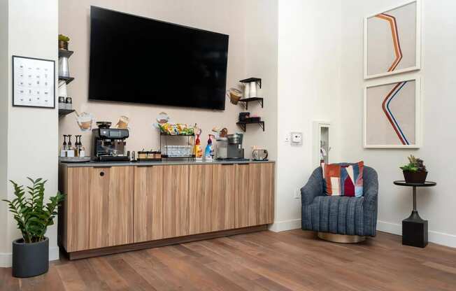 Resident Lounge with Coffee Bar