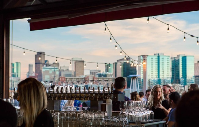 Stunning views at happy hours near Centric LoHi by Windsor, Denver, 80211