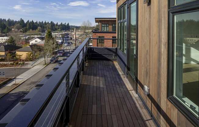 patio with view