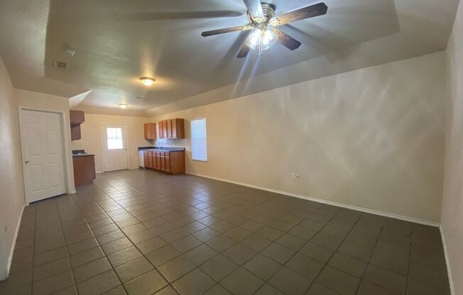 Ceramic Tile Throughout (No Carpet) / Covered Patio with Large Backyard/ CISD