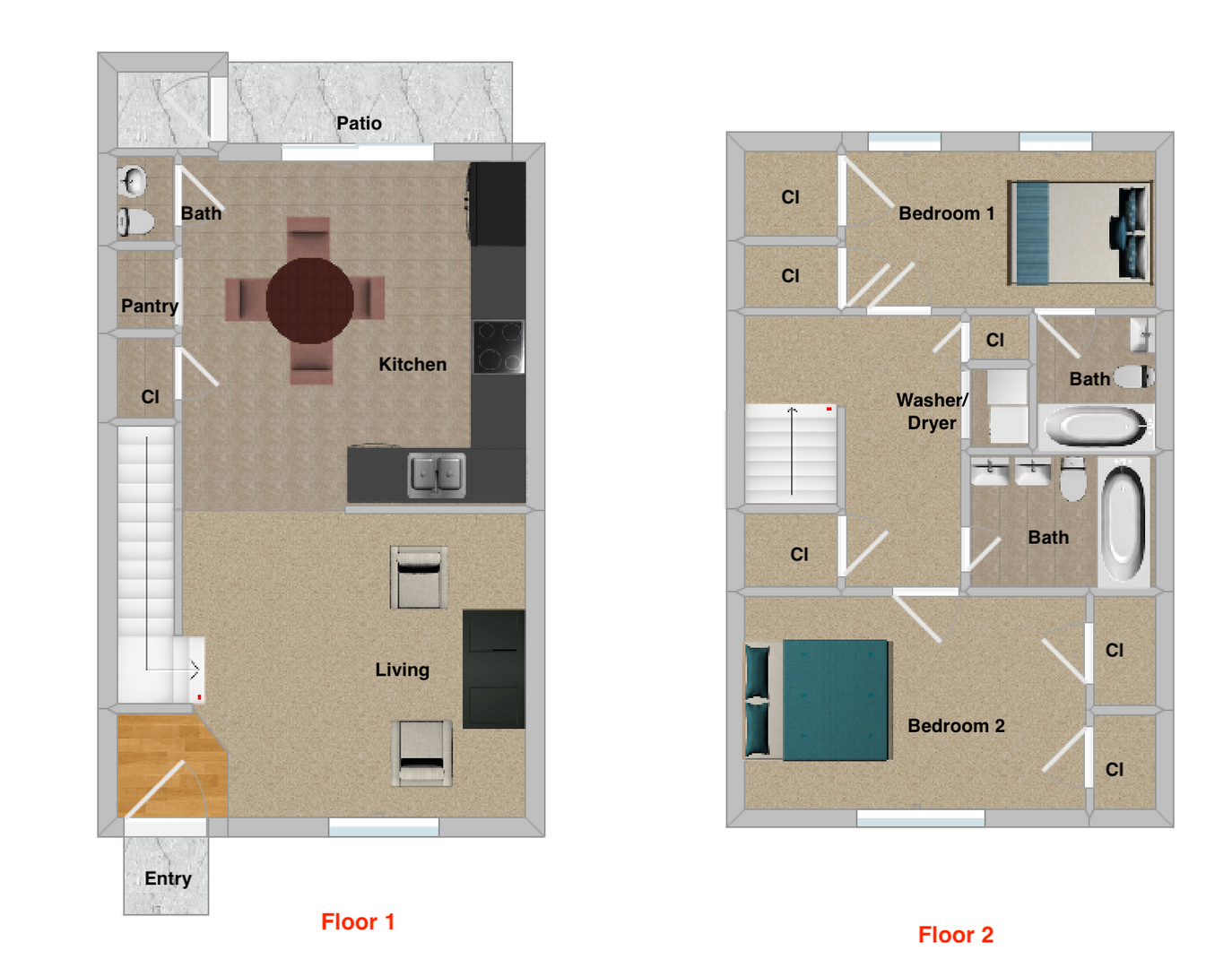 Charming 2 Bed, 2.5 Bath Townhouse in North Raleigh – Prime Location Near Capital Blvd!