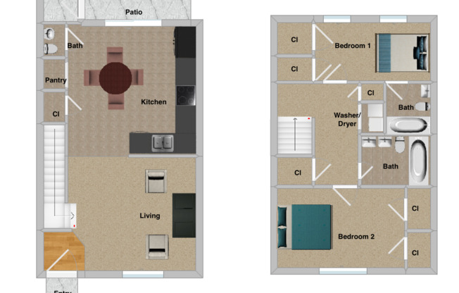 Charming 2 Bed, 2.5 Bath Townhouse in North Raleigh – Prime Location Near Capital Blvd!