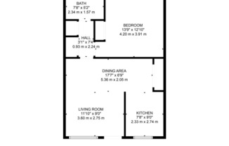 1 bed, 1 bath, 600 sqft, $999, Unit 1