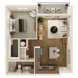 1 bed, 1 bath, 719 sqft, $1,250