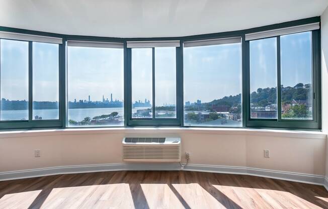 Panorama window with a stunning view at Windsor at Mariners, New Jersey, 07020