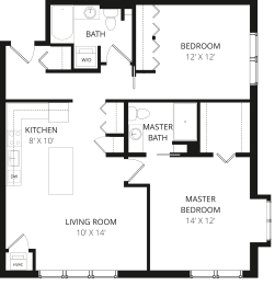 2 beds, 2 baths, 1,124 sqft, $2,275