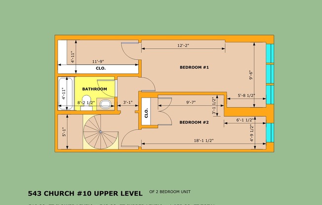 2 beds, 1 bath, 854 sqft, $2,660, Unit 10