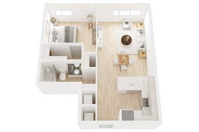 1 bed, 1 bath, 750 sqft, $1,929