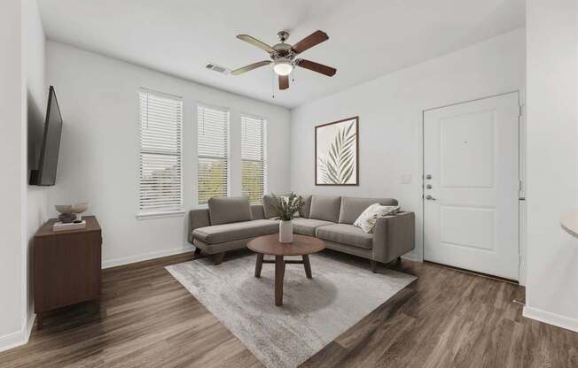 Spacious Living Room at Platinum Castle Hills, Lewisville, TX, 75056