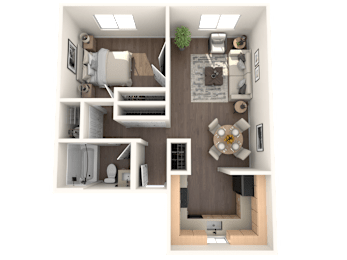1 bed, 1 bath, 600 sqft, $1,375