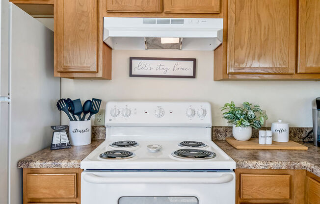 White Oven With Stovetop