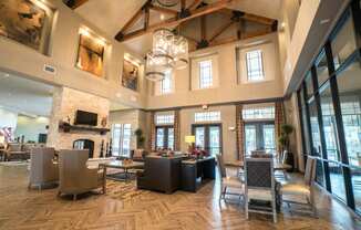 leasing office interior