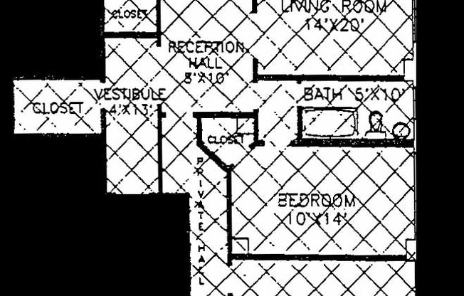 2 beds, 2 baths, 1,303 sqft, $2,165, Unit New King Edward  502