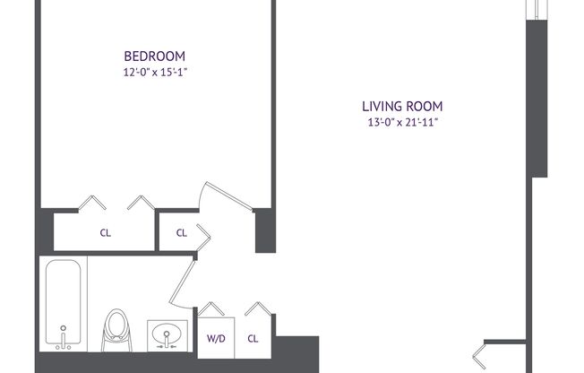 1 bed, 1 bath, 793 sqft, $5,796, Unit 7B