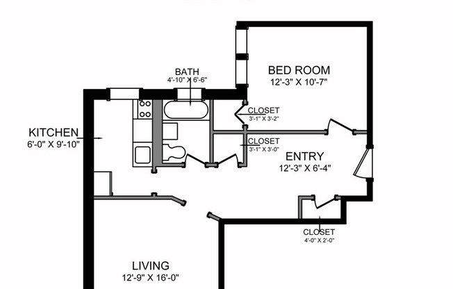 1 bed, 1 bath, 982 sqft, $2,500, Unit 03-021