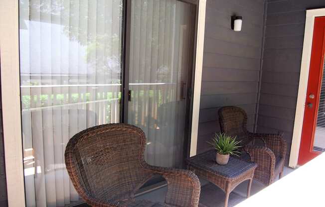 Balcony And Patio at The Pointe at Irving Park, North Carolina