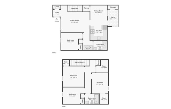 4 beds, 2 baths, 1,182 sqft, $2,100