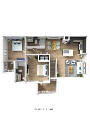 2 beds, 2 baths, 1,118 sqft, $1,442