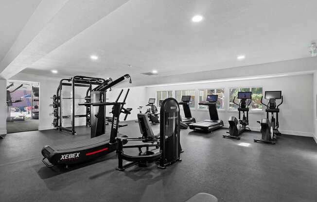 the gym at Summerwood Apartments, California, 95050