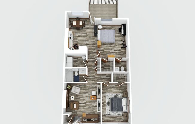 2 beds, 1.5 baths, 1,049 sqft, $1,295, Unit 220-1C ORM