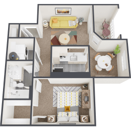 1 bed, 1 bath, 660 sqft, $1,118