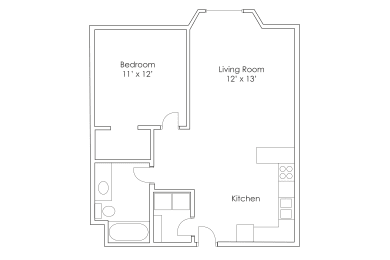 1 bed, 1 bath, 757 sqft, $1,365