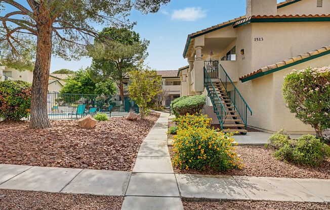 2 Bedroom Condo just off Summerlin Pkwy w/ views of pool