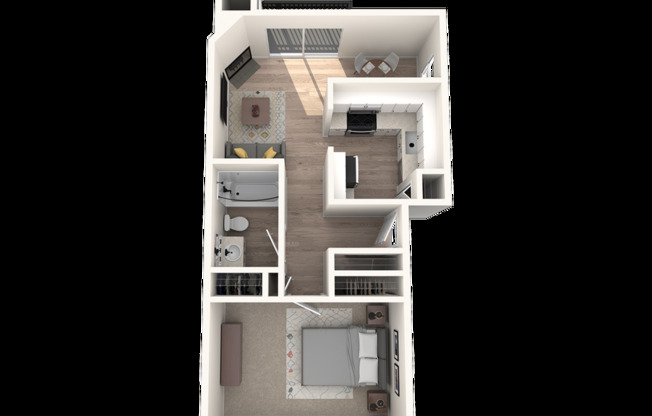 1 bed, 1 bath, 750 sqft, $1,987