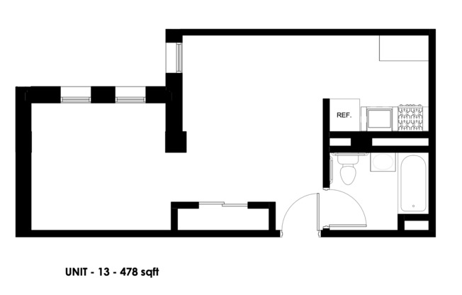 1 bed, 1 bath, 478 sqft, $1,199, Unit Unit 313