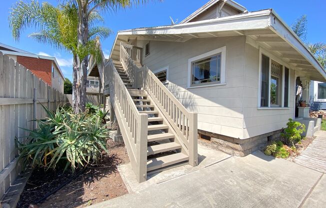 REFRESHED Craftmans Style Upstairs One Bedroom Home! Newly Refreshed!
