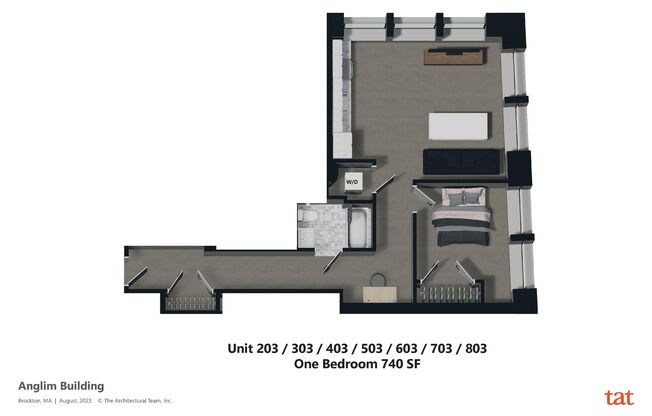 1 bed, 1 bath, 746 sqft, $2,200, Unit Unit #207