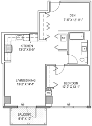 1 bed, 1 bath, 850 sqft, $2,569