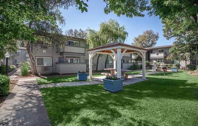 a large lawn in front of a house