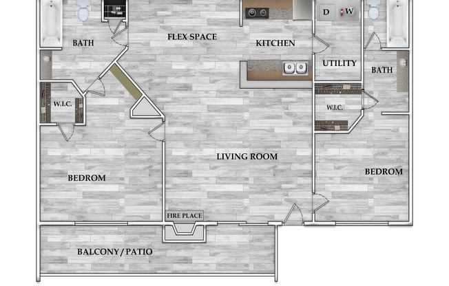 2 beds, 2 baths, 900 sqft, $916, Unit 0218