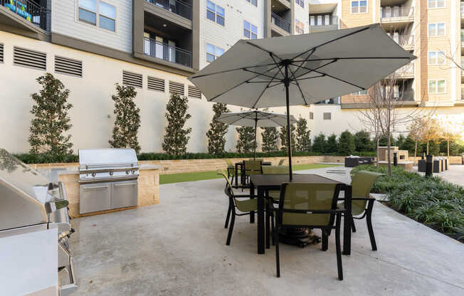Outdoor Lounge with Grilling Area