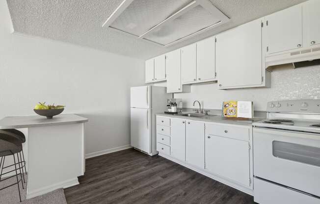 Apartment kitchen at Tanglewood Apartments