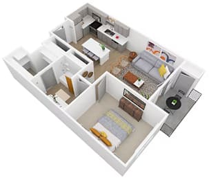 1 bed, 1 bath, 705 sqft, $1,099