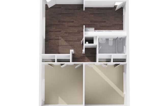 2 beds, 1 bath, 750 sqft, $1,500, Unit 1182-10