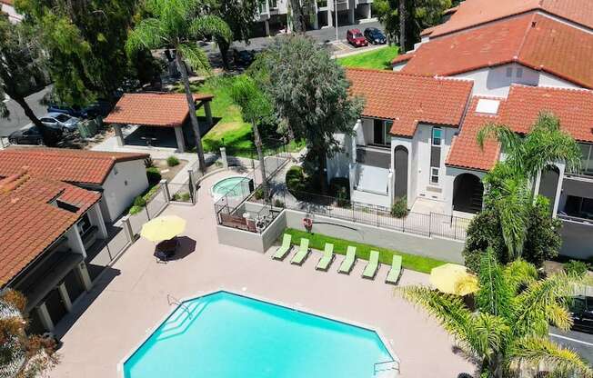 Large Pool at Eucalyptus Grove Apartments California