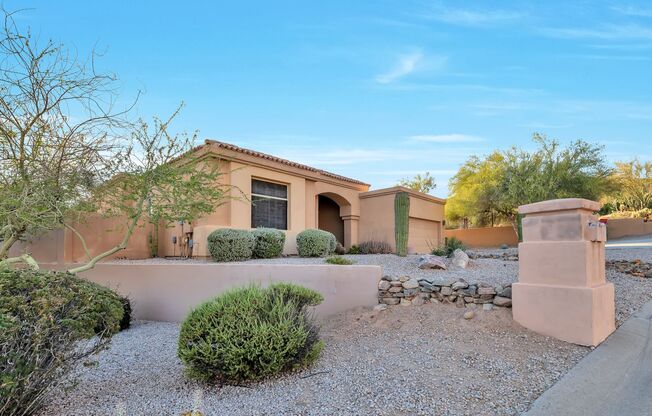 Absolutely stunning home next to McDowell Mtn Preserve - fully furnished home available now!