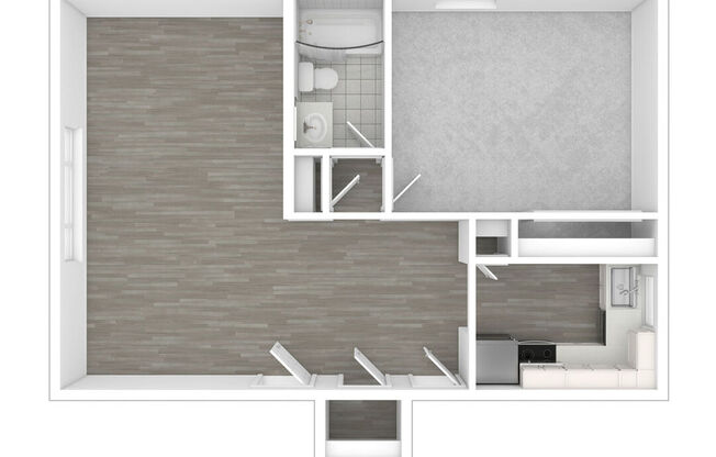 1 bed, 1 bath, 702 sqft, $2,570