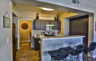 kitchen and barstools at Solitude at Centennial, Nevada
