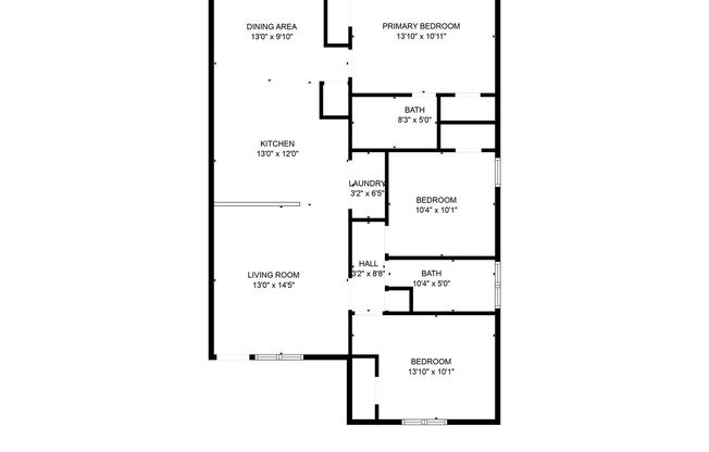 3 beds, 2 baths, $850, Unit 2309 Terrace Drive - Unit D