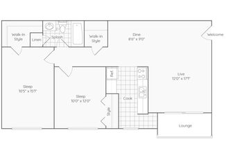 2 beds, 1 bath, 925 sqft, $2,255, Unit 58