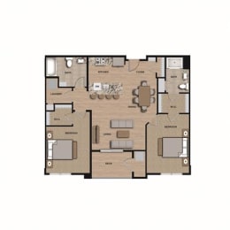 2 beds, 2 baths, 1,026 sqft, $2,668