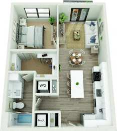 1 bed, 1 bath, 732 sqft, $1,436