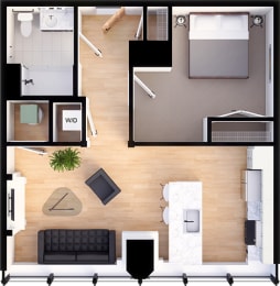 1 bed, 1 bath, 730 sqft, $1,549