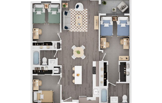 3 beds, 2 baths, 1,076 sqft, $4,489