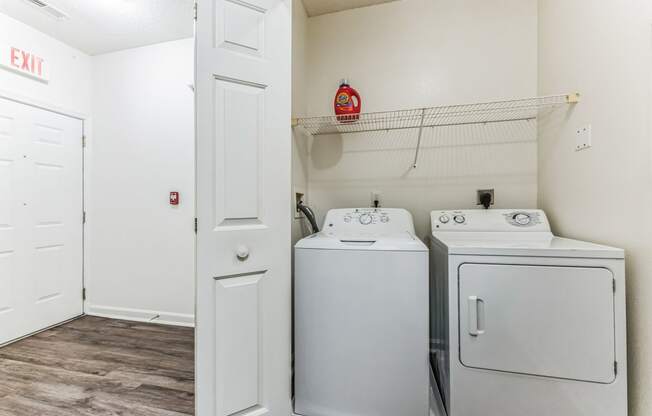 our apartments have a spacious laundry room with washer and dryer